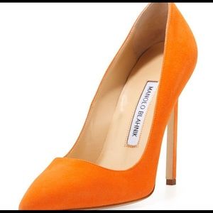 Gently used authentic suede manolos!